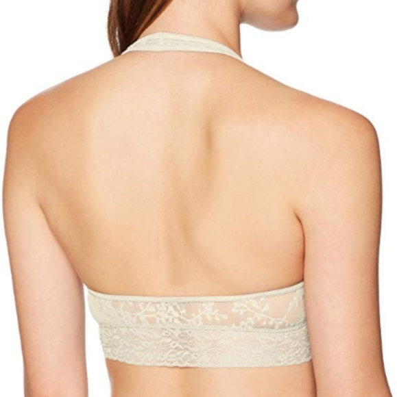 CALVIN KLEIN Bare Lace Unlined Halter Bralette Size S New - Picture 2 of 9